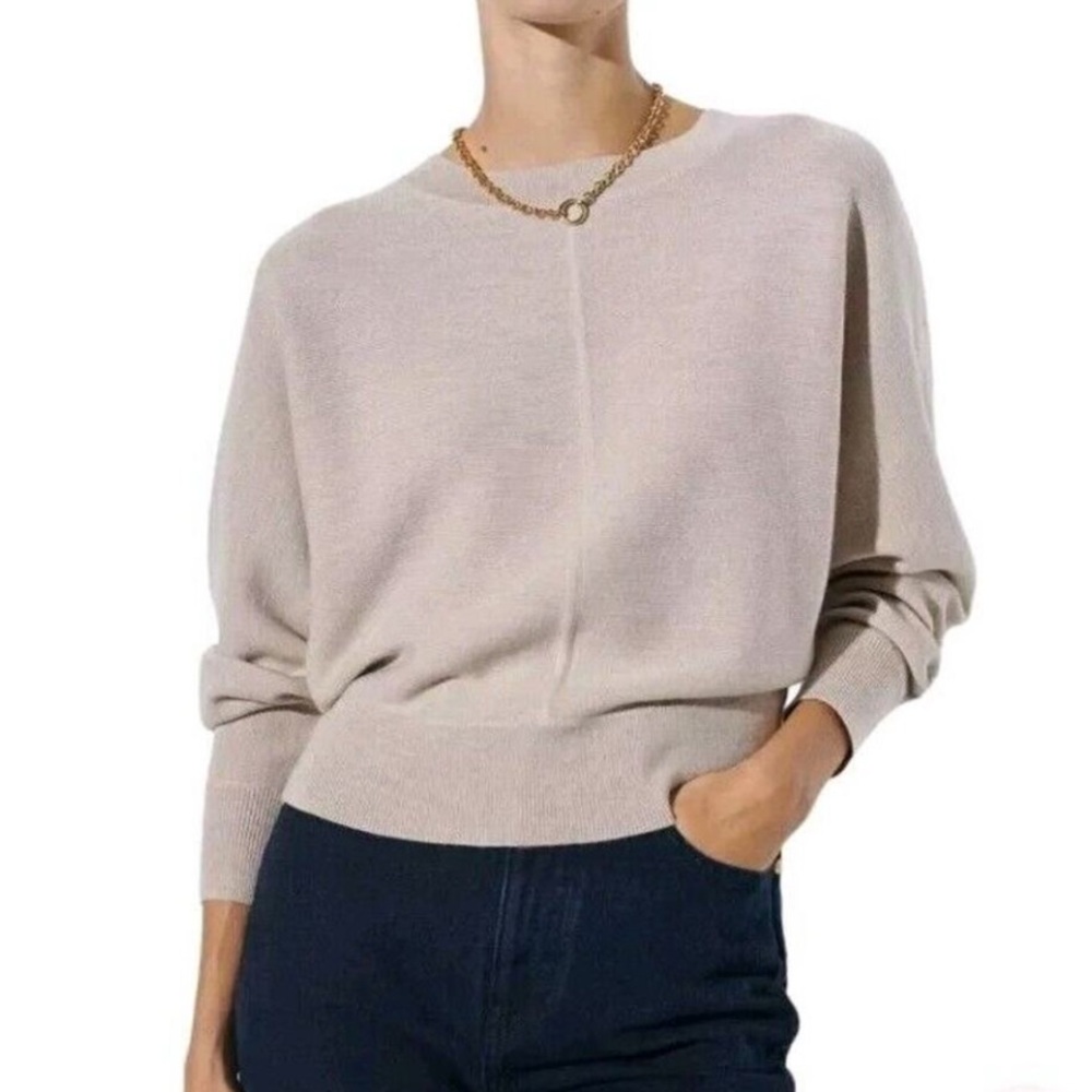The Reset Camel Crew Neck Sweater